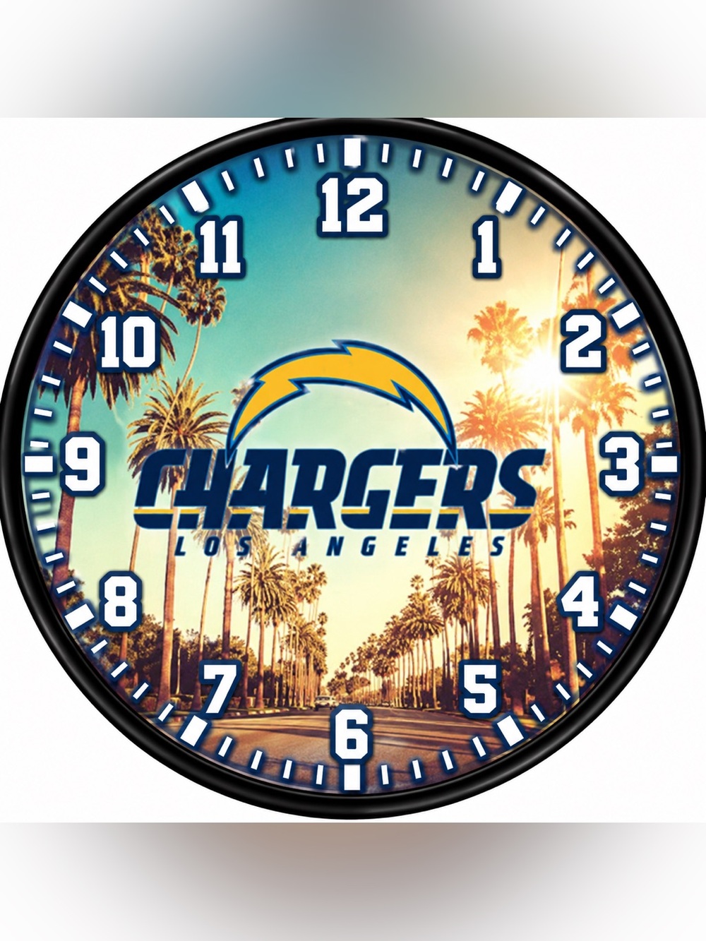 Wall Clock - Blue & Gold Home Wall Decor